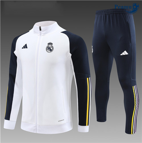 GrossistaMaglie Maglie Tuta Calcio - Giacca Real Madrid Bambino Bianco 2023-2024