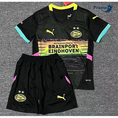 Maglia Calcio PSV Eindhoven Bambino Seconda 2024-2025