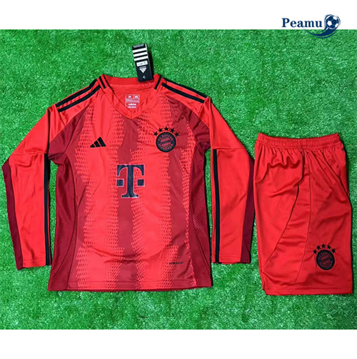 Maglia Calcio Bayern Monaco Bambino Primera Manica lunga 2024-2025