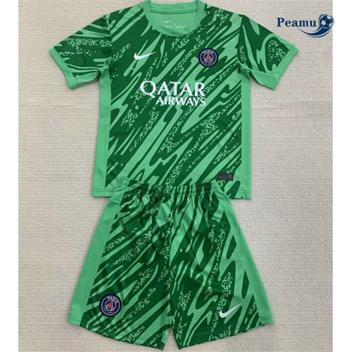 Maglia Calcio PSG Bambino Portiere Verde 2024-2025