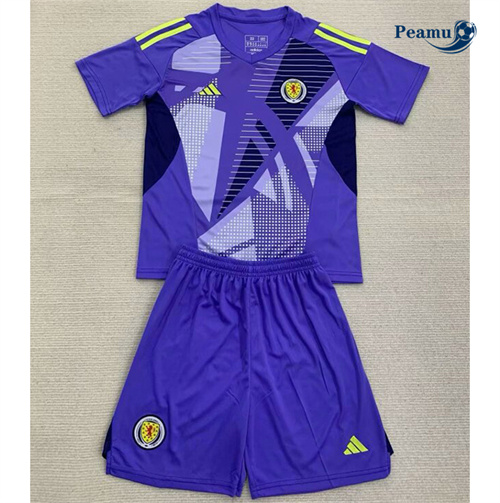 Maglia Calcio Scozia Bambino Portiere Púrpura 2024-2025