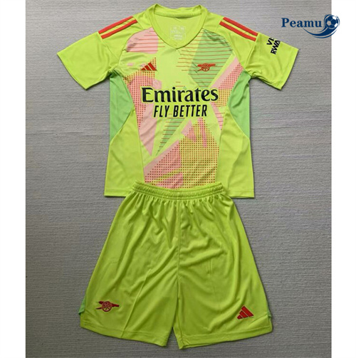 Maglia Calcio Arsenal Bambino Portiere Verde 2024-2025