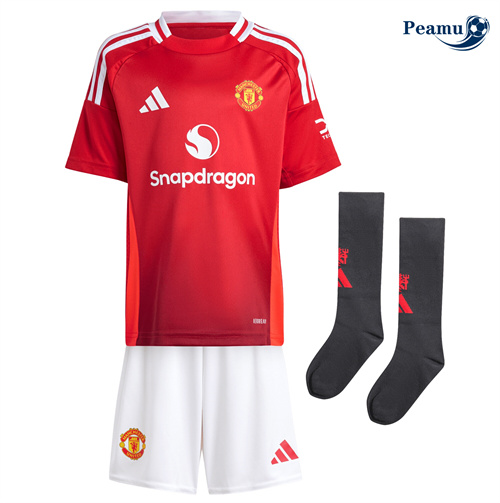 Maglia Calcio Manchester United Bambino Primera 2024-2025