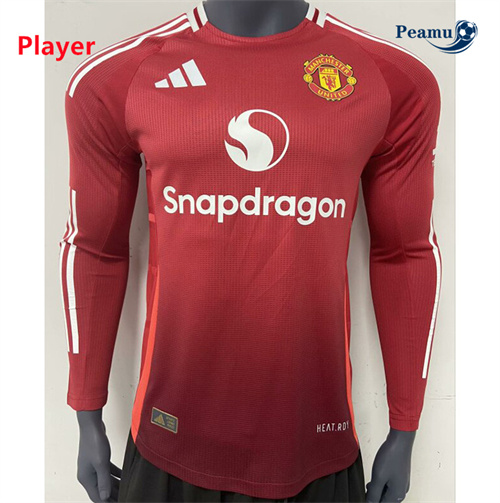 Maglia Calcio Player Manchester United Primera Manica lunga 2024-2025