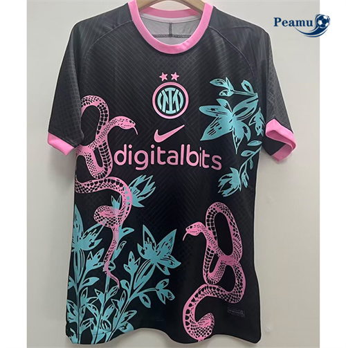 Maglia Calcio Inter Milan nero 2024-2025