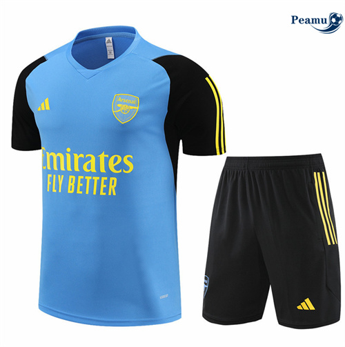 Shopping Kit Maglia Formazione Arsenal + Pantaloncini azzurro 2024-2025