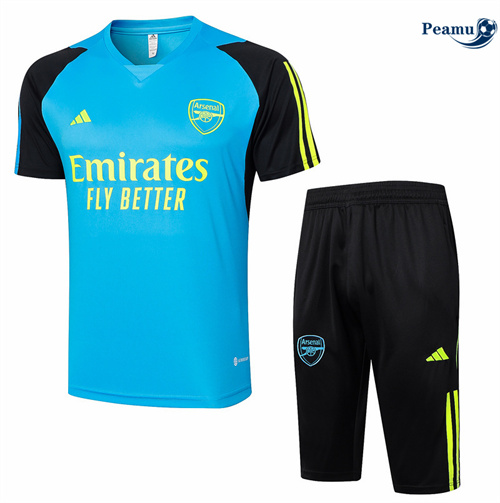 Sconto Kit Maglia Formazione Arsenal + Pantaloncini lago blu 2024-2025