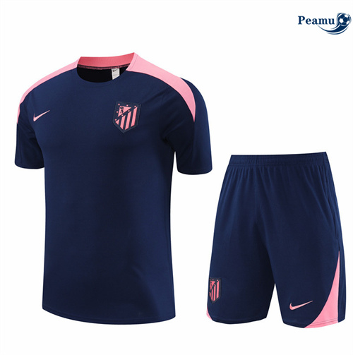 Negozio Kit Maglia Formazione Atletico Madrid Bambino + Pantaloncini Blu Reale 2024-2025