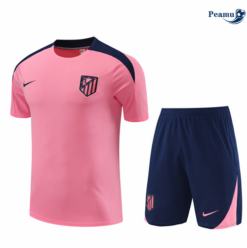 Collezione Kit Maglia Formazione Atletico Madrid + Pantaloncini rosa 2024-2025