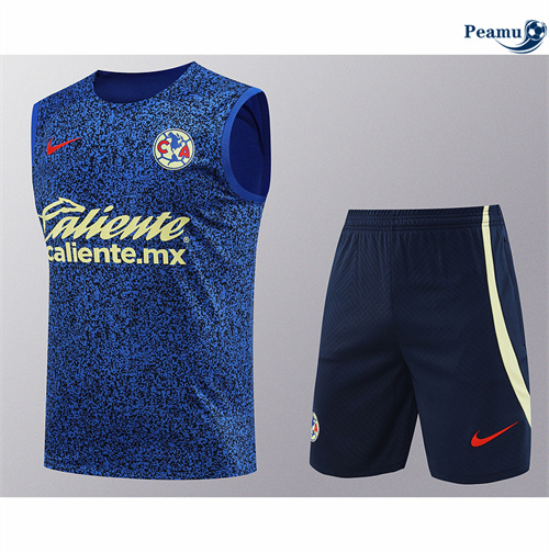 Creare Kit Maglia Formazione CF América Canotta + Pantaloncini blu 2024-2025