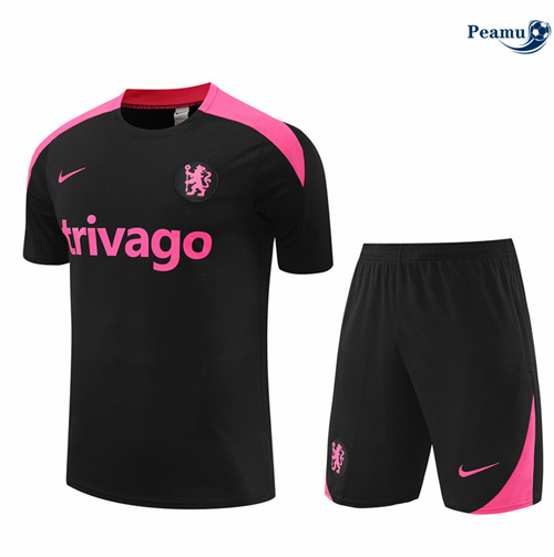 Acquistare Kit Maglia Formazione Chelsea Bambino + Pantaloncini nero 2024-2025