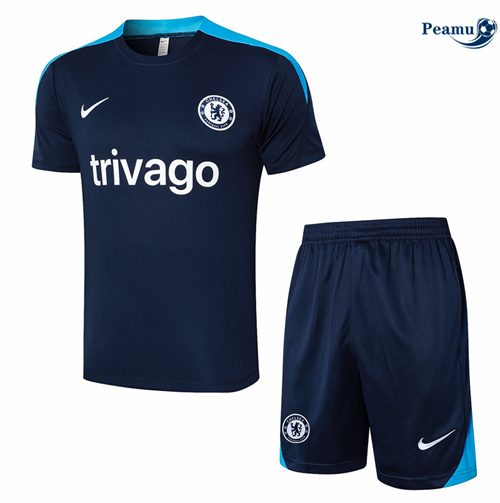 Prezzo Kit Maglia Formazione Chelsea + Pantaloncini Blu Reale 2024-2025