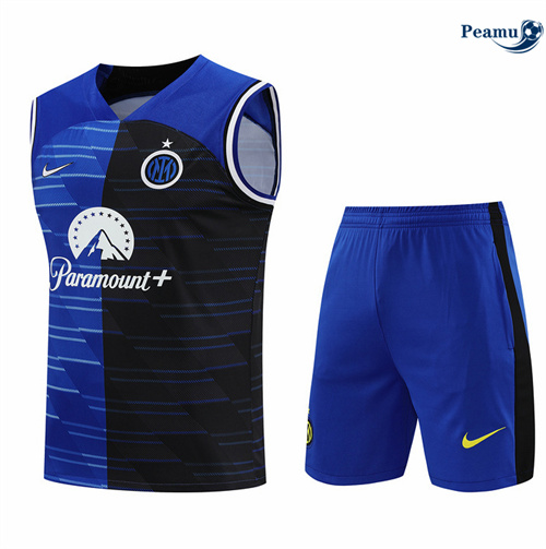 Scelta Kit Maglia Formazione Inter Milan Canotta + Pantaloncini blu 2024-2025
