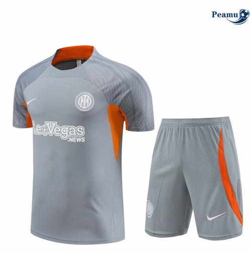 Acquista Kit Maglia Formazione Inter Milan Bambino + Pantaloncini grigio 2024-2025