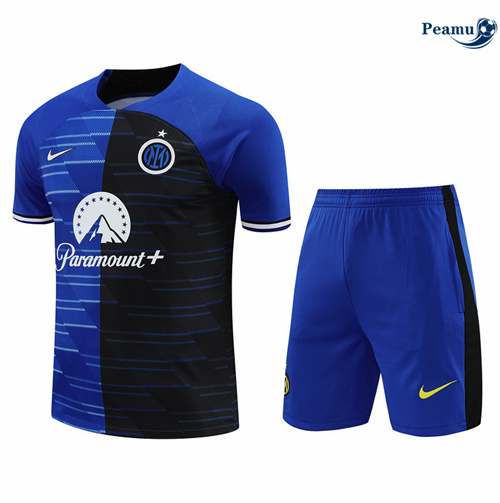 Acquistare Kit Maglia Formazione Inter Milan + Pantaloncini blu 2024-2025