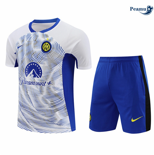Offrire Kit Maglia Formazione Inter Milan + Pantaloncini Bianco 2024-2025