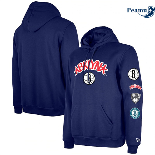 Promozionale Maglia Giacca Con Cappuccio Brooklyn Nets 2024 - City