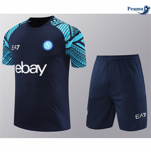 Comperare Kit Maglia Formazione Napoli + Pantaloncini blu 2024-2025