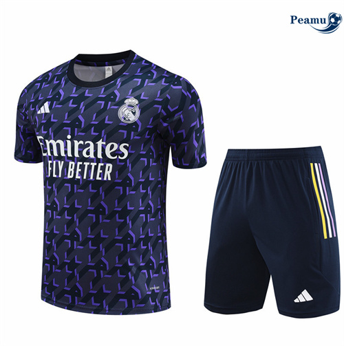 Shopping Kit Maglia Formazione Real Madrid + Pantaloncini Blu Reale 2024-2025