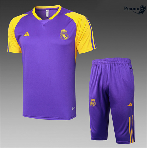 Comperare Kit Maglia Formazione Real Madrid + Pantaloncini viola 2024-2025