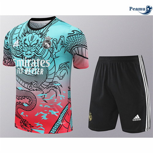 Vendere Kit Maglia Formazione Real Madrid + Pantaloncini blu 2024-2025