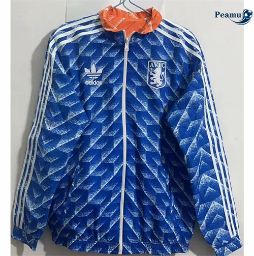 Fornire Trench Coat Reversible Aston Villa blu 2024-2025