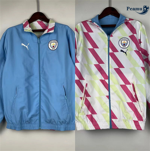 Creare Trench Coat Reversible Manchester City blu 2024-2025