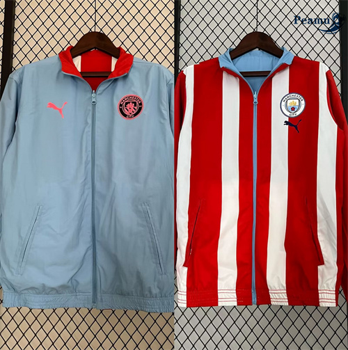 Comperare Trench Coat Reversible Manchester City blu 2024-2025