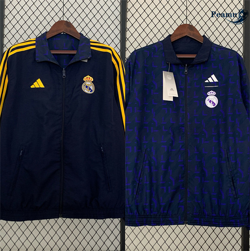 Creare Trench Coat Reversible Real Madrid Blu Reale 2024-2025