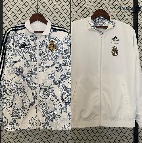 Nuove Trench Coat Reversible Real Madrid Bianco 2024-2025