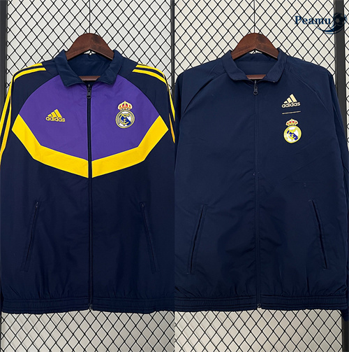 Promozionale Trench Coat Reversible Real Madrid blu marino 2024-2025
