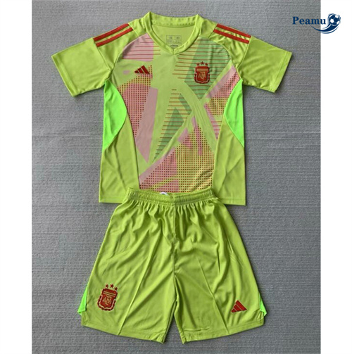 Collezione Maglia Calcio Argentina Bambino Portiere Verde 2024-2025