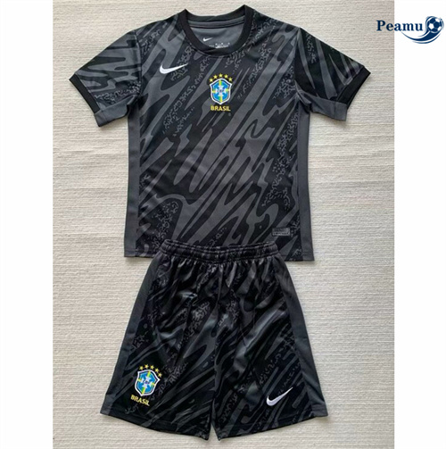 Saldi Maglia Calcio Brasil Bambino Portiere 2024-2025