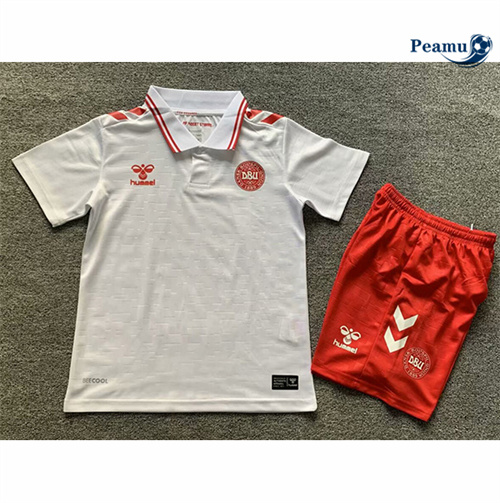 Vendere Maglia Calcio Danimarca Bambino Seconda 2024-2025