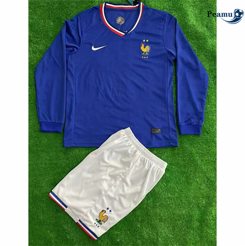 Offrire Maglia Calcio Francia Bambino Prima Manica lunga 2024-2025