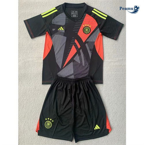 Creare Maglia Calcio Germania Bambino Portiere nero 2024-2025