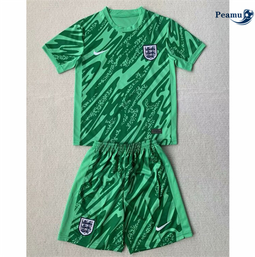 Nuove Maglia Calcio Inglaterra Bambino Portiere verde 2024-2025