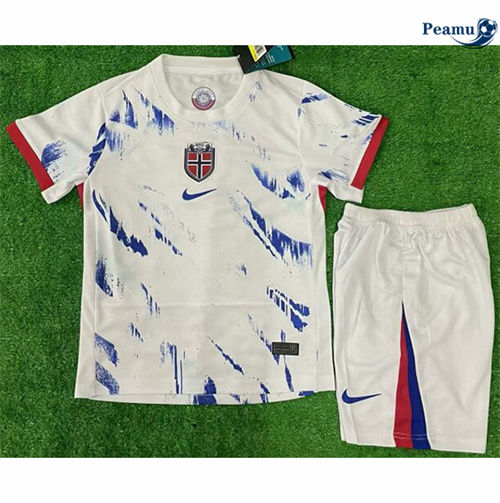 Nuovo Maglia Calcio Noruega Bambino Seconda 2024-2025