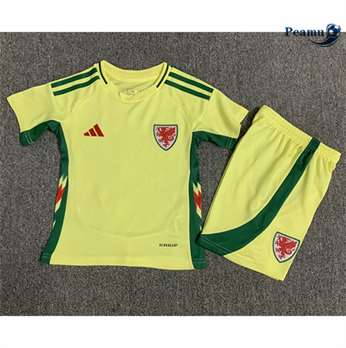 Saldi Maglia Calcio Gales Bambino Seconda 2024-2025