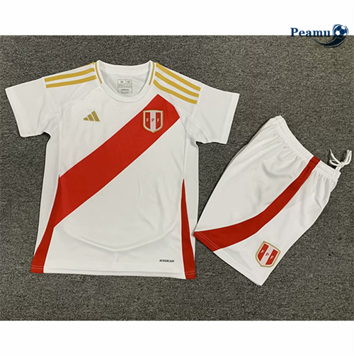 Fornire Maglia Calcio Perú Bambino Prima 2024-2025