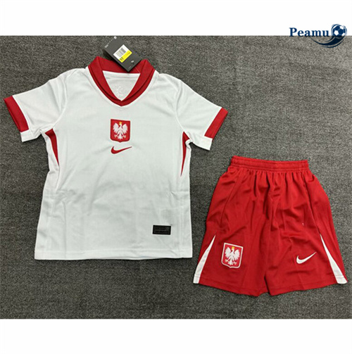 Sconto Maglia Calcio Polonia Bambino Prima 2024-2025