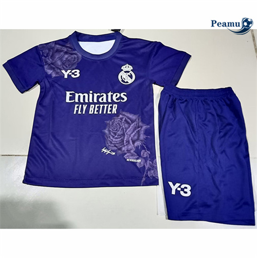 Vendere Maglia Calcio Real Madrid Bambino Y3 viola 2024-2025