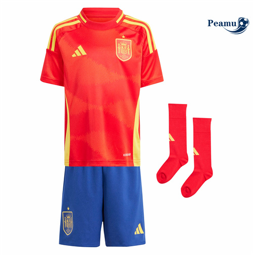 Nuovo Maglia Calcio Spagna Bambino Prima 2024-2025