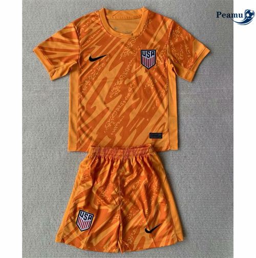 Acquista Maglia Calcio Estados Unidos Bambino Naranja 2024-2025