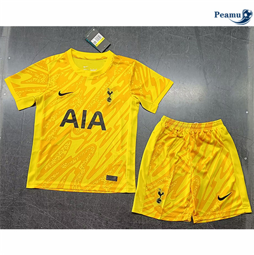 Creare Maglia Calcio Tottenham Hotspur Bambino Portiere giallo 2024-2025