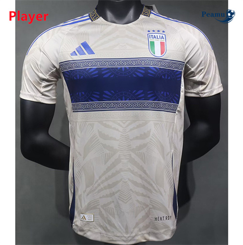 Collezione Maglia Calcio Player Italia Bianco Versace 2024-2025