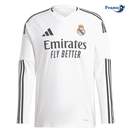 Nuove Maglia Calcio Real Madrid Prima Manica lunga 2024-2025