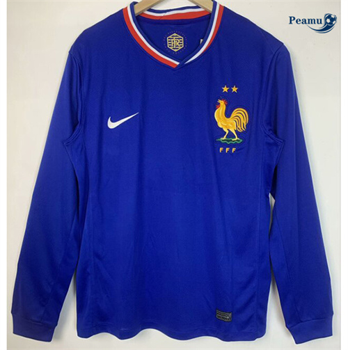 Creare Maglia Calcio Francia Prima Manica lunga 2024-2025