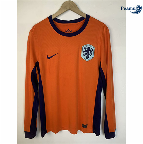 Saldi Maglia Calcio Países Bajos Prima Manica lunga 2024-2025
