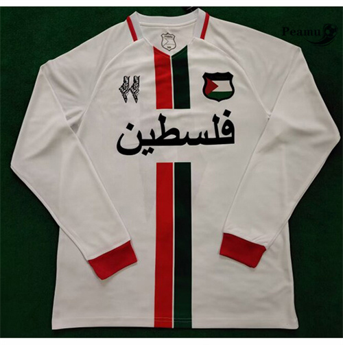Vendita Maglia Calcio Palestina Manica lunga Bianco 2024-2025